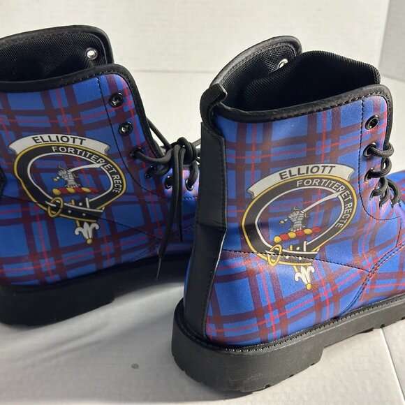 LADIES NEW SIZE 8  SCOTTISH ELLIOT TARTAN BOOTS - Picture 1 of 16